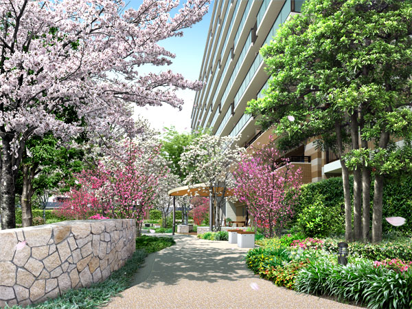 Features of the building.  [Escort Garden] (Rendering)