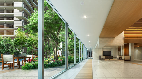 Features of the building.  [Public living] (Rendering)