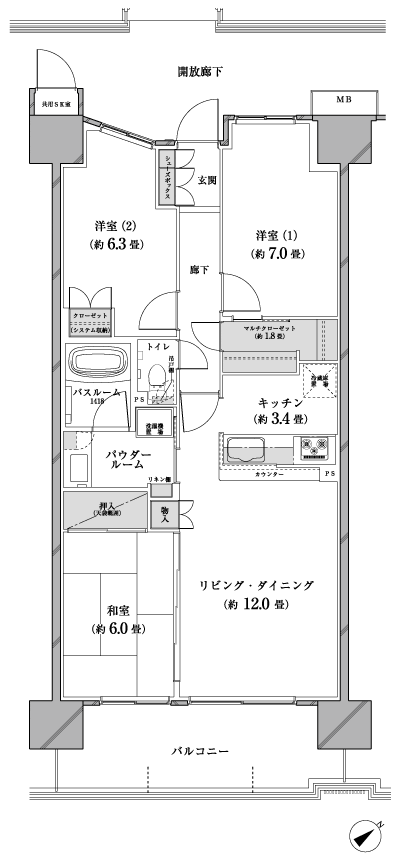 Floor: 3LDK + MC, occupied area: 76.82 sq m, Price: TBD