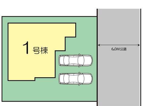 The entire compartment Figure. Shiraoka Nishi 1-chome, the entire compartment view