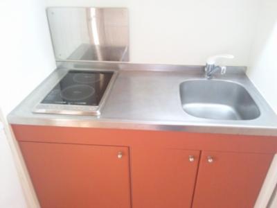 Kitchen. Spacious two-burner stove kitchen of spread