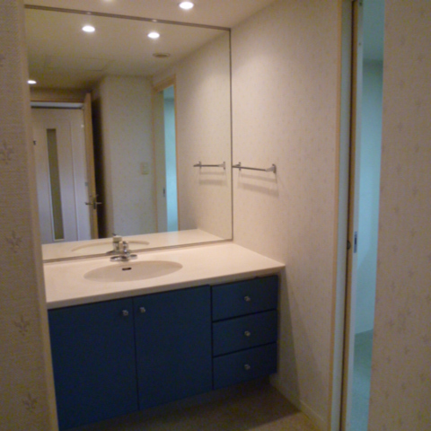 Washroom. Independent wash basin