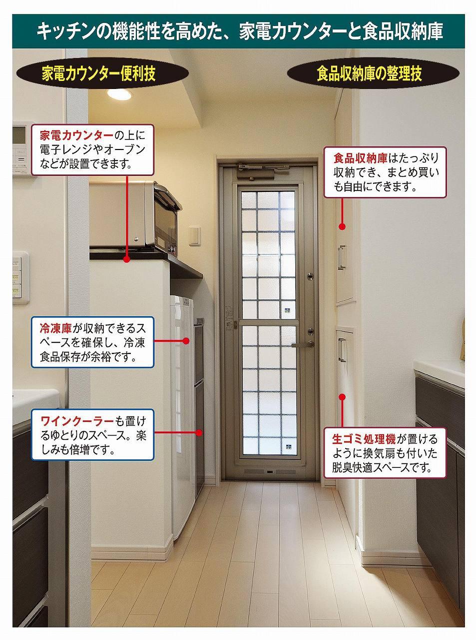 Kitchen. Convenient consumer electronics shelf in the kitchen kitchen