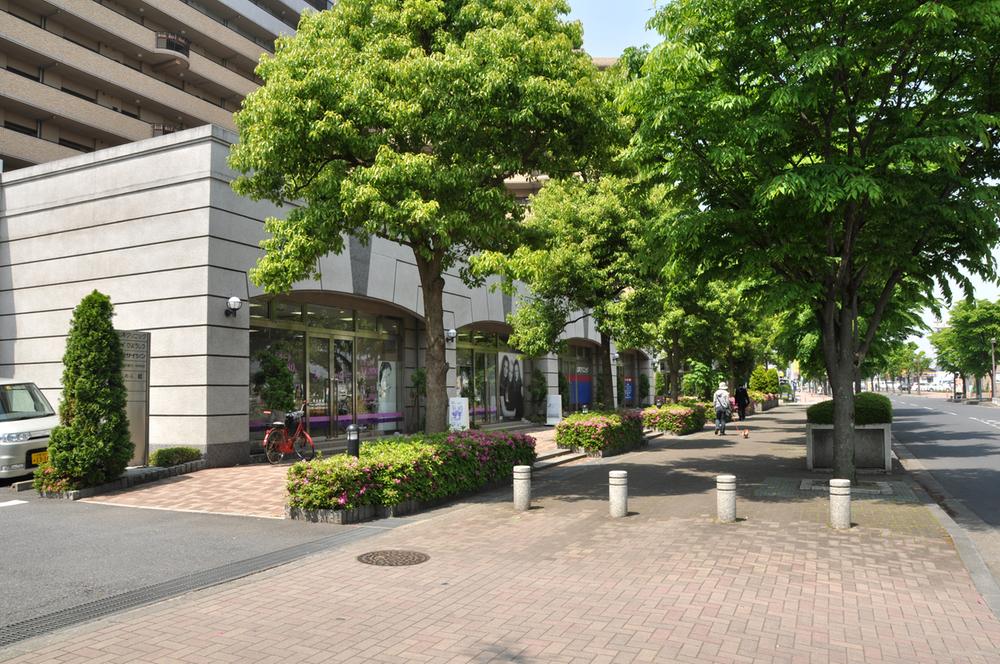 Streets around. Bahnhofstrasse of 80m zelkova tree-lined up to Bahnhofstrasse