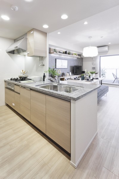 Open-minded open type of kitchen