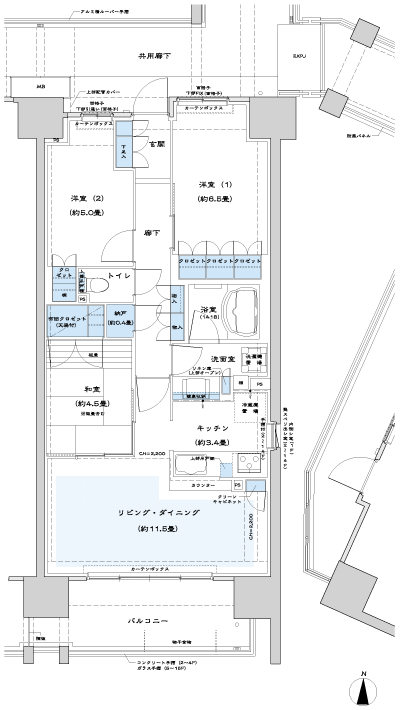 Floor: 3LDK + N, the occupied area: 72.16 sq m, Price: 31.5 million yen, currently on sale