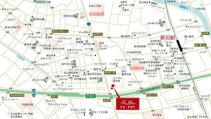 Local guide map. Local guide map