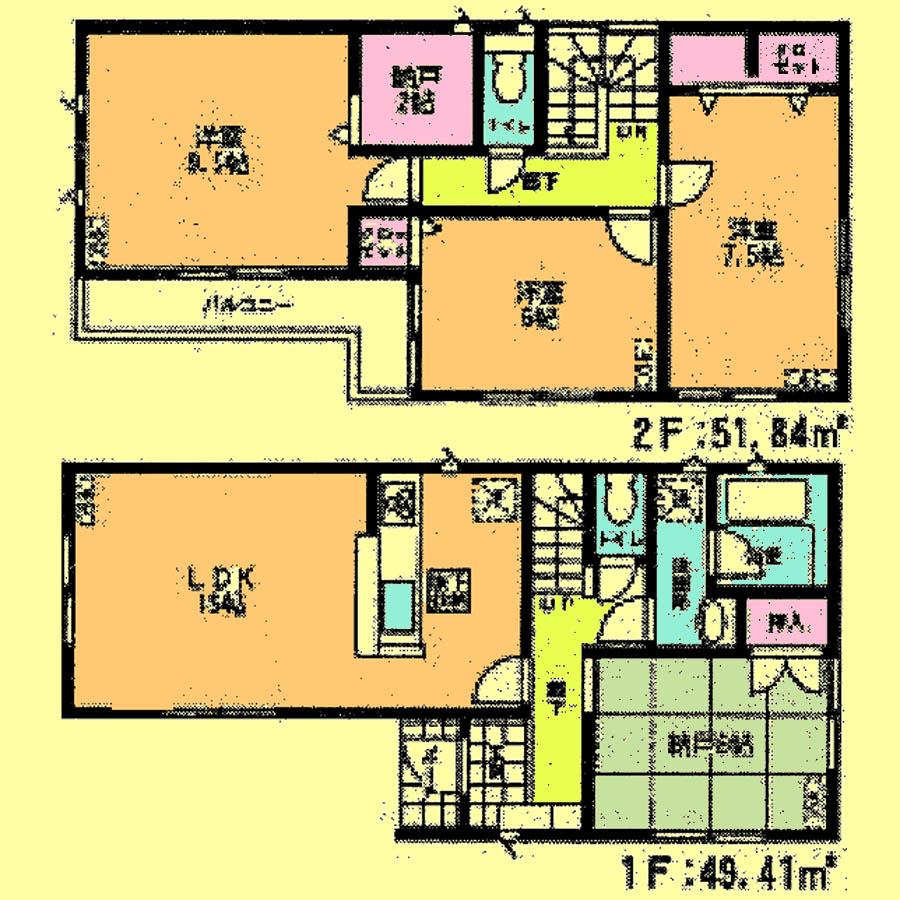 Floor plan. 27,800,000 yen, 4LDK + S (storeroom), Land area 120.1 sq m , Building area 101.25 sq m located view in addition to this, It will be provided by the hope of design books, such as layout.