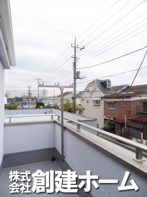 Balcony. South-facing wide balcony of