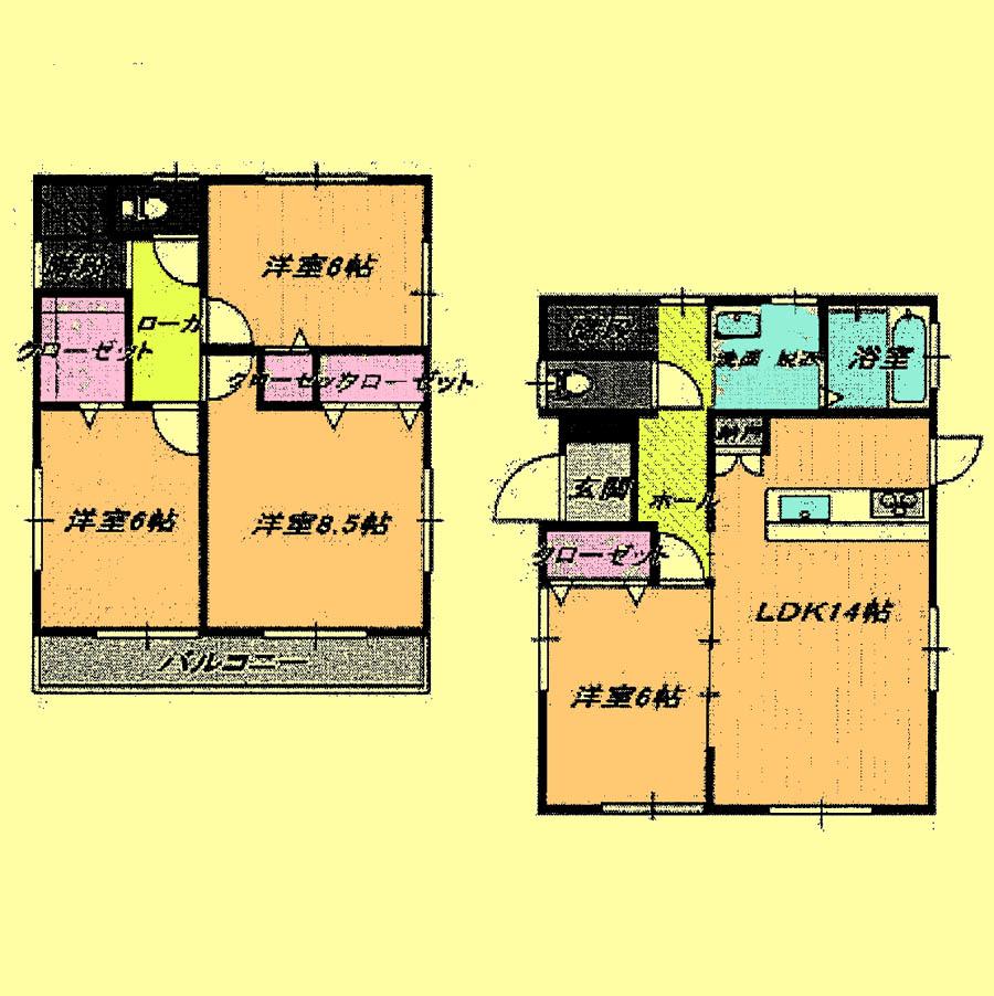 Floor plan. 27,800,000 yen, 4LDK, Land area 122.7 sq m , Building area 97.71 sq m located view in addition to this, It will be provided by the hope of design books, such as layout. 