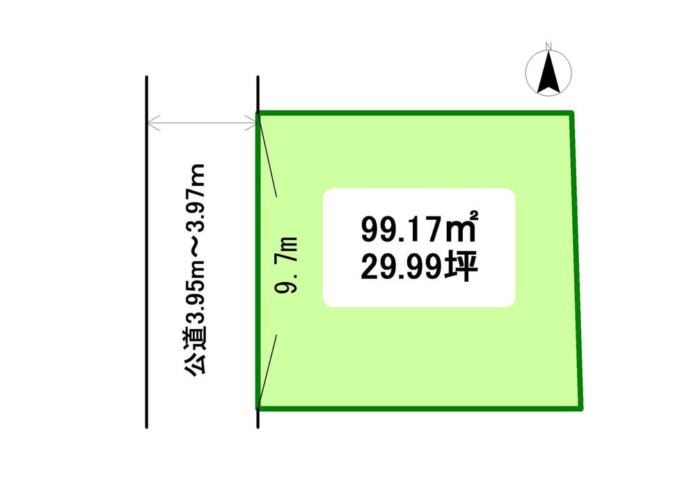 Compartment figure. Land price 19,800,000 yen, Land area 99.17 sq m shaping land without existing buildings there building conditions! You can architecture in your favorite House manufacturer. 