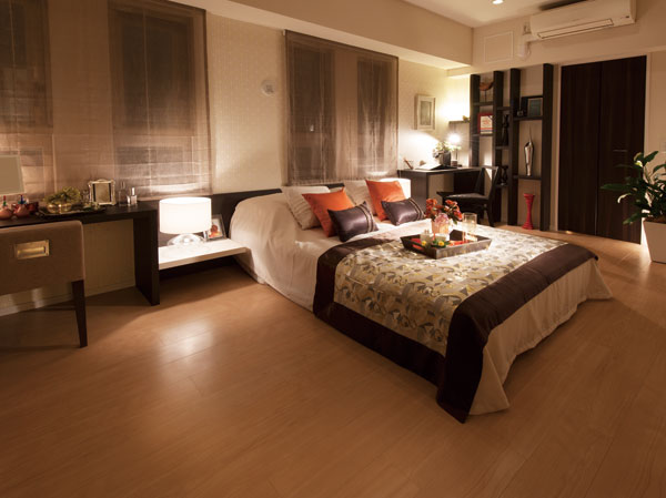 Interior.  [Master bedroom] Private space where families relax in their own way. In order to fulfilling the private time to form. Functionality, safety, Storage capacity, etc., And attention to detail, We seek to comfort the family of the individual.