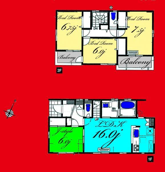 Compartment figure. 35,900,000 yen, 4LDK, Land area 132.28 sq m , Building area 101.43 sq m