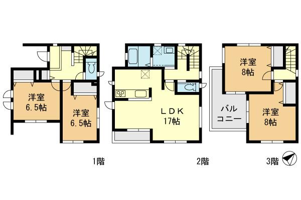 Floor plan. 29,800,000 yen, 4LDK, Land area 90.42 sq m , Building area 110.95 sq m