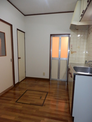 Kitchen. Cooking space is the kitchen of firmly securing