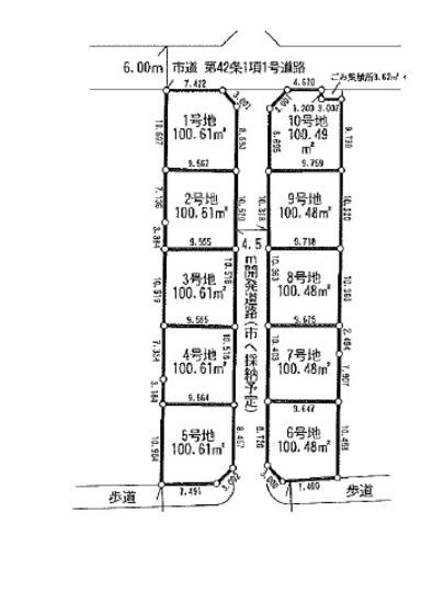 Compartment figure. Land price 21,800,000 yen, Land area 100.61 sq m compartment view
