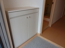 Entrance. Yes shoe box