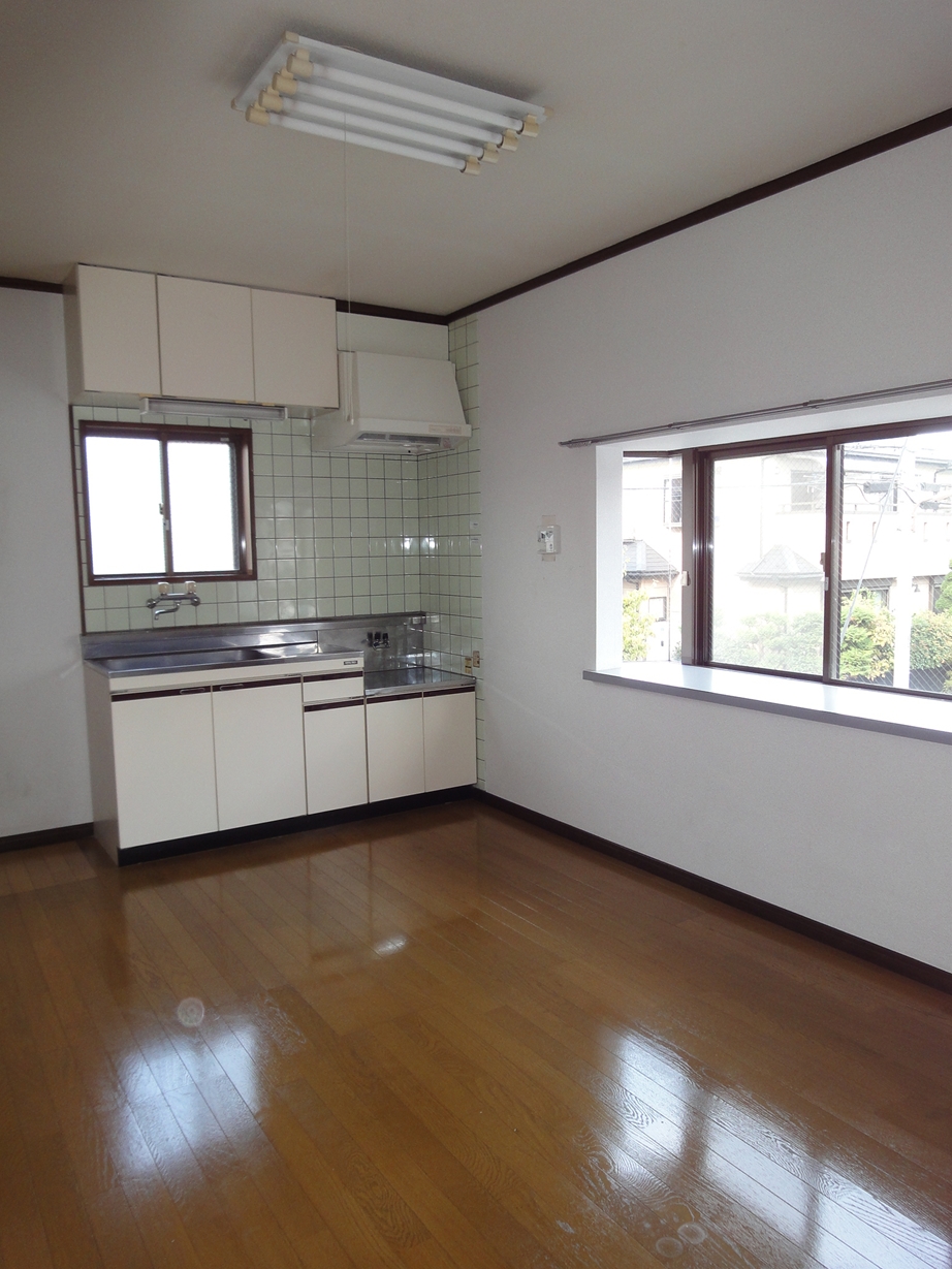 Kitchen. Windows are many open kitchen