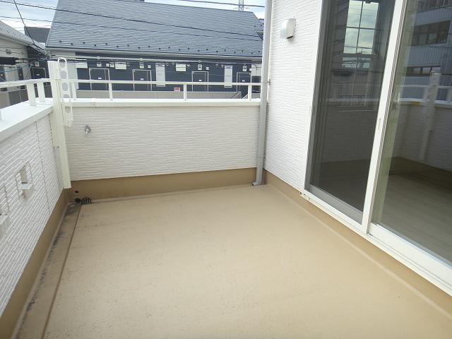 Balcony. 1 Building terrace balcony