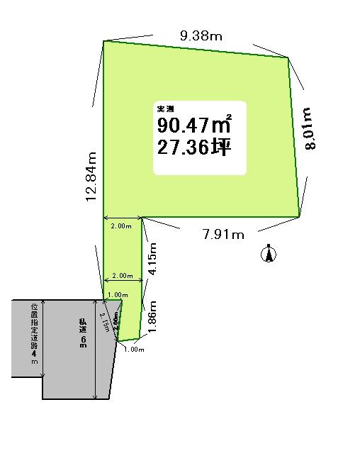 Compartment figure. Land price 6.9 million yen, We offer suits live in style of land area 90 sq m family. 