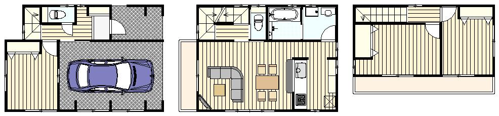 Floor plan. 28,880,000 yen, 3LDK, Land area 73.98 sq m , Building area 104.31 sq m