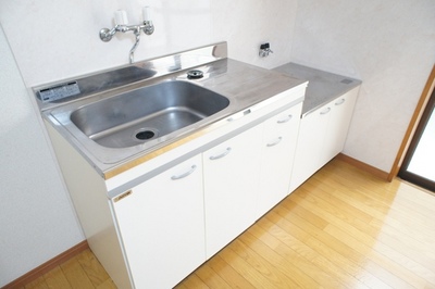 Kitchen. Gas stove is installed Allowed