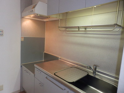 Kitchen. Single-lever water that can be adjusted for the amount of water and the temperature in the upper, lower, left and right of the steering wheel