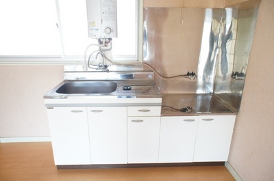 Kitchen. Kitchen facing the window