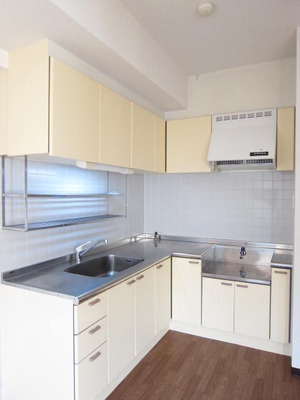 Kitchen. Dishes also be fun going in the L-shaped kitchen