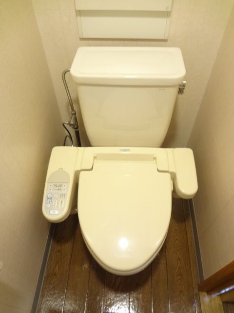 Toilet. It is settle restroom
