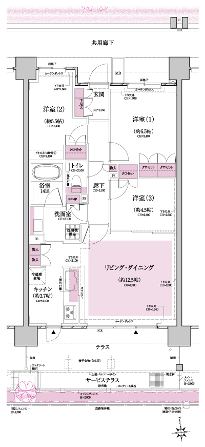 Floor: 3LDK, occupied area: 72.56 sq m, Price: 38,900,000 yen, now on sale