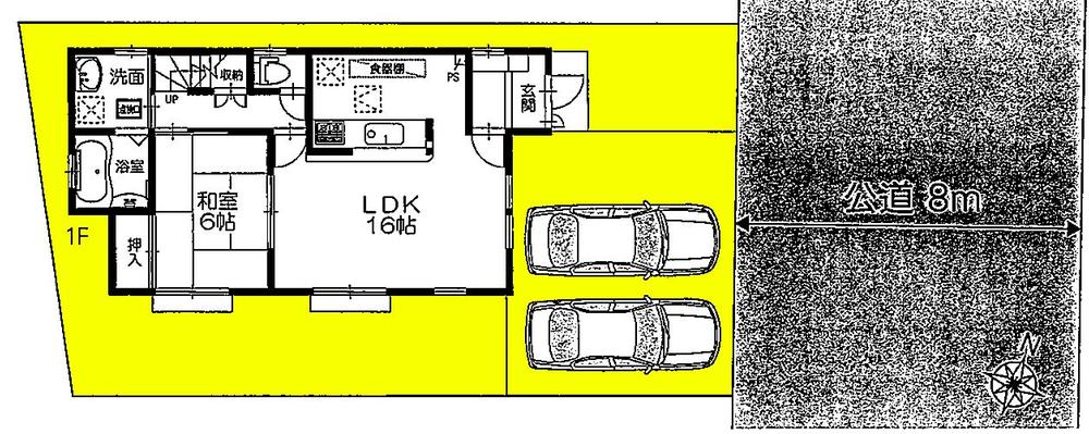 Compartment figure. 37,800,000 yen, 4LDK, Land area 135.87 sq m , Building area 99.36 sq m