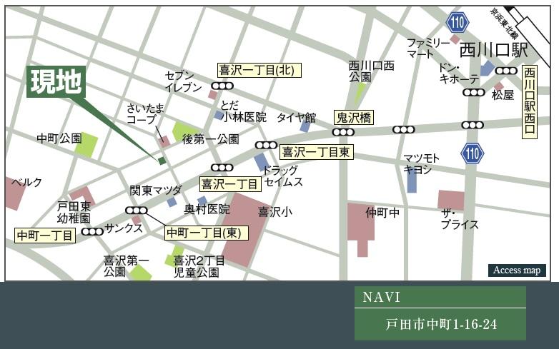 Local guide map. Information map