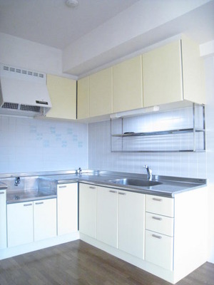 Kitchen. It is easy likely L-shaped kitchen use