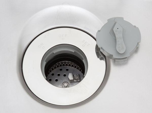 Kitchen.  [disposer] It eliminates the need of garbage disposal, It adopted a disposer to keep the kitchen clean.