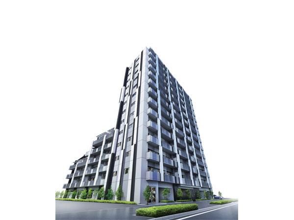 Shared facilities.  [Overlooking the distant landscape, Appearance of open] At the foot of the sky that spread to relaxed, Beautiful silhouette shine in light and wind. A sophisticated appearance fit the gentle skyline in sight, Let foresee the beginning of a fine living here. (Exterior view)