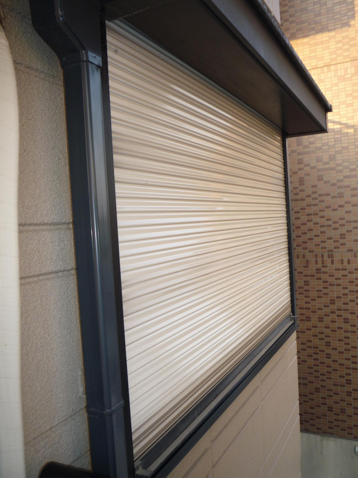 Balcony. Shutter shutters (from balcony)