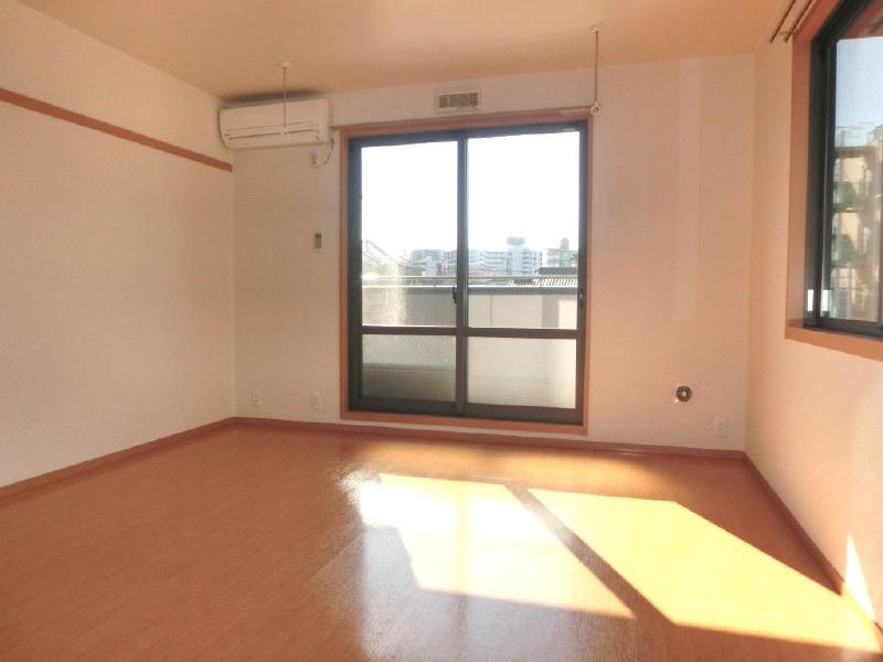 Living and room. Bright room in the sun