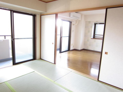 Living and room. It is bright on the south-facing room