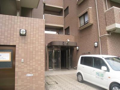 Entrance. With security cameras