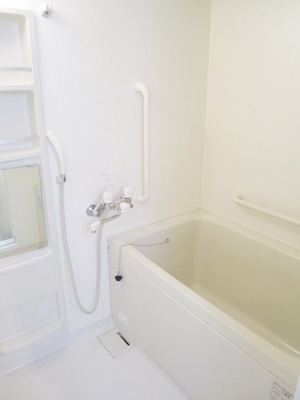 Bath. Bathroom of reheating hot water supply