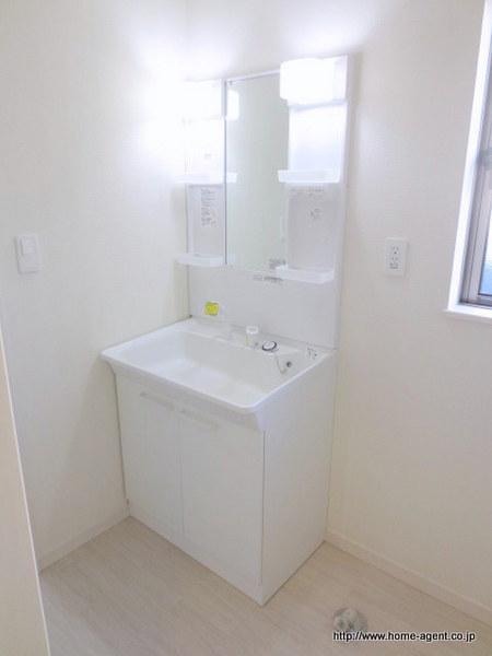 Wash basin, toilet. It puts things a lot