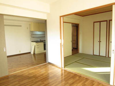 Living and room. It is bright on the south-facing Western-style