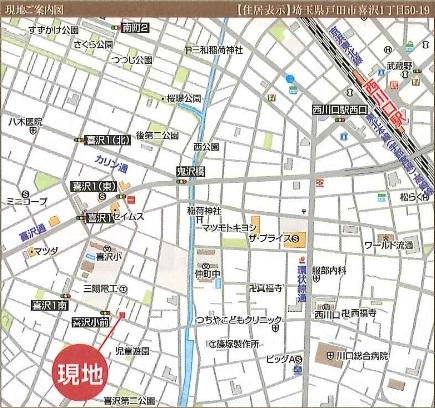 Local guide map. Local sales Figure