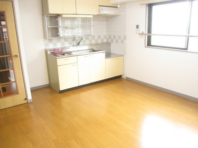 Kitchen. Bright kitchen with a window