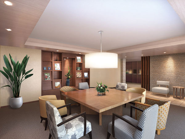 Shared facilities.  [LOUNGE] (Rendering)