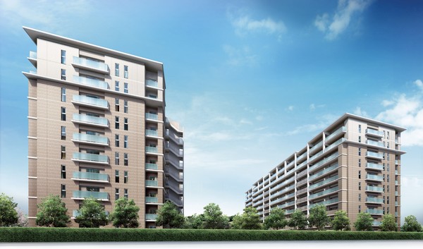 Exterior CG ※ Rendering CG of the web is which was drawn on the basis of the drawings of the planning stage, In fact a slightly different. In addition etc. concerning the appearance of the equipment, It has been omitted on the representation. still, Planting does not indicate a particular season, It does not grow to about Rendering at the time of completion.