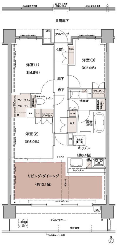Floor: 3LDK + WIC, the occupied area: 70.83 sq m, Price: TBD