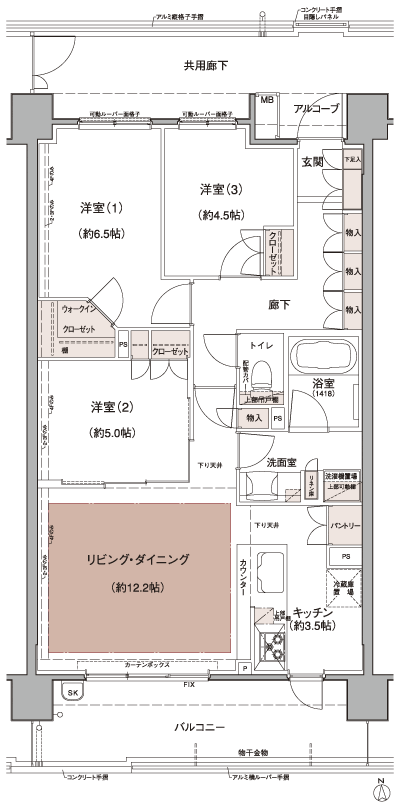 Floor: 3LDK + WIC, the occupied area: 73.45 sq m, Price: TBD