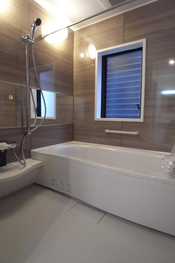 Bathroom. High-quality bus with bathroom dryer